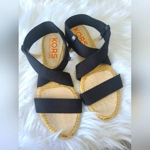 Micheal Kors black strap sandal